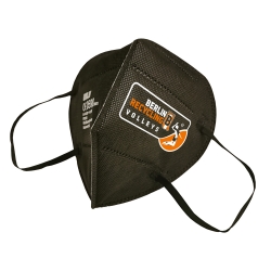 BR Volleys  - FFP2 Maske - schwarz - Logo